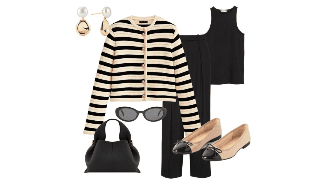 stripe cardigan
